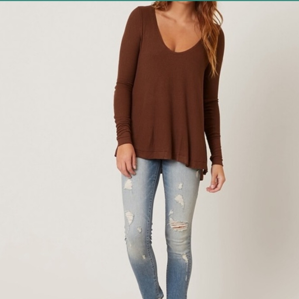 Free People Waffle Tunic